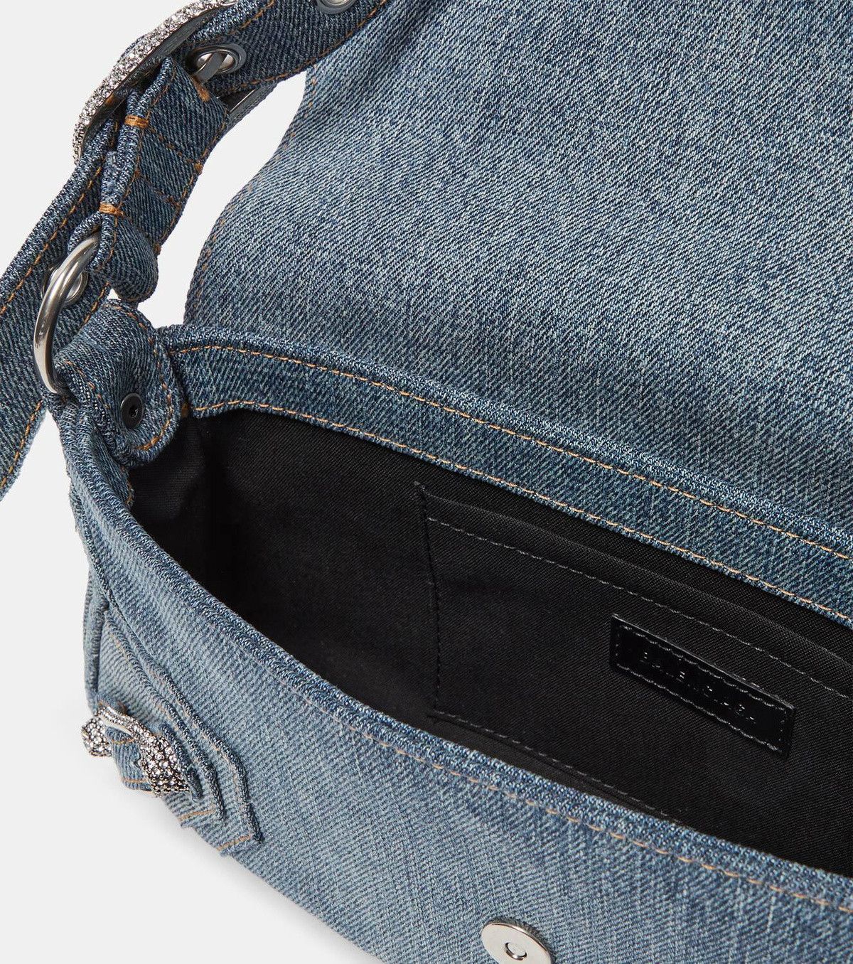 Balenciaga Le Cagole denim shoulder bag with rhinestones Size ONE SIZE - 3 Thumbnail
