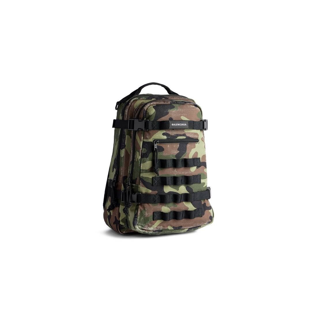 Balenciaga Army Space Small Backpack Camo Print in Dark Green Size ONE SIZE - 2 Thumbnail
