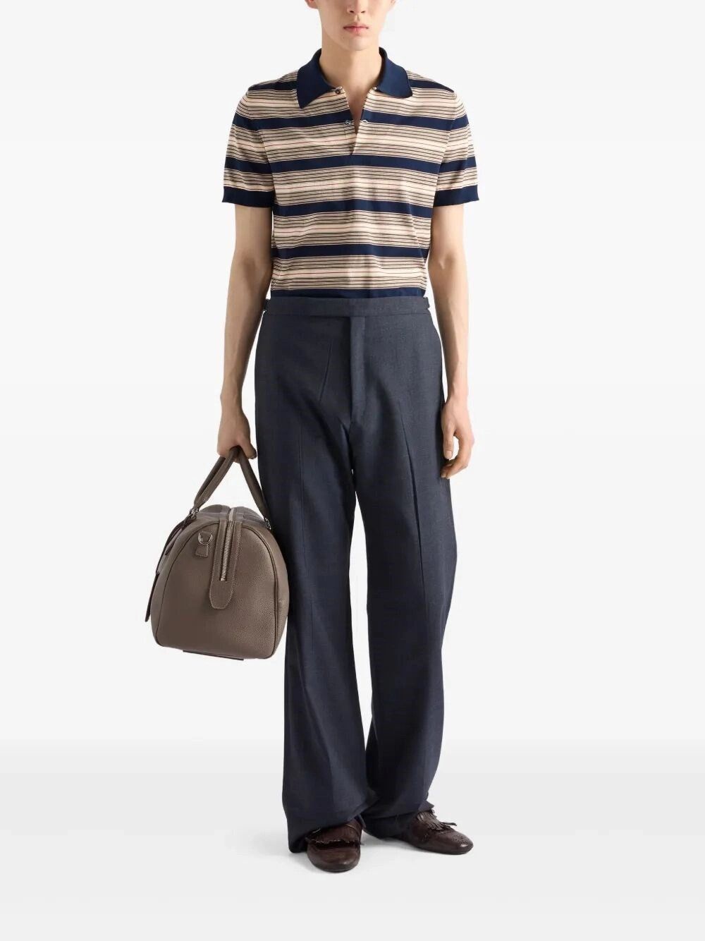 Prada Cotton Polo Shirt Size US L / EU 52-54 / 3 - 2 Thumbnail