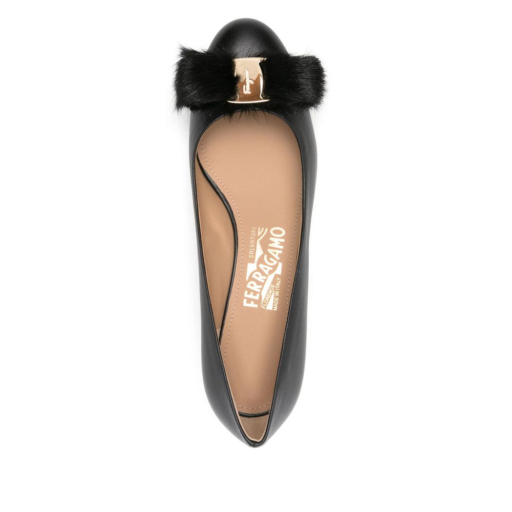 Salvatore Ferragamo Ferragamo BLACK Ballet Flats Size US 6.5 / IT 36.5 - 3 Thumbnail