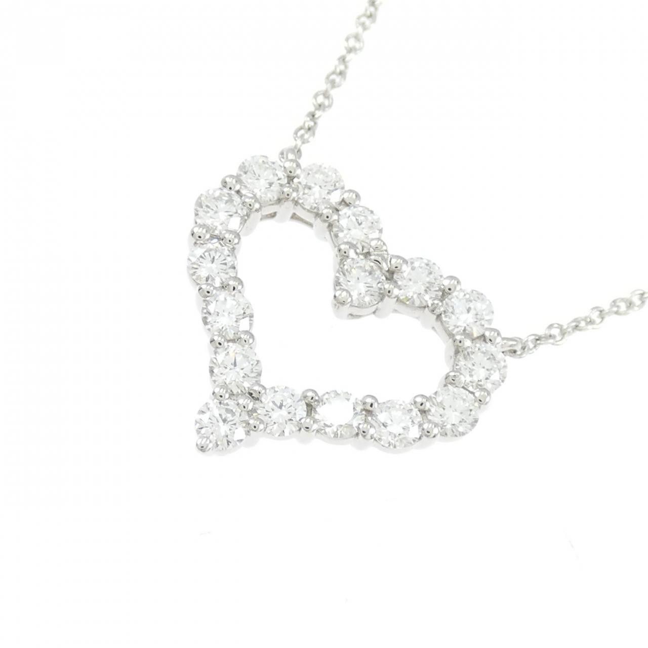 Tiffany & Co. Tiffany & Co. Tiffany Sentimental Heart PT950 Diamond Necklace Metal Necklace 60007523 DUTY FREE for USA Size ONE SIZE - 3 Thumbnail