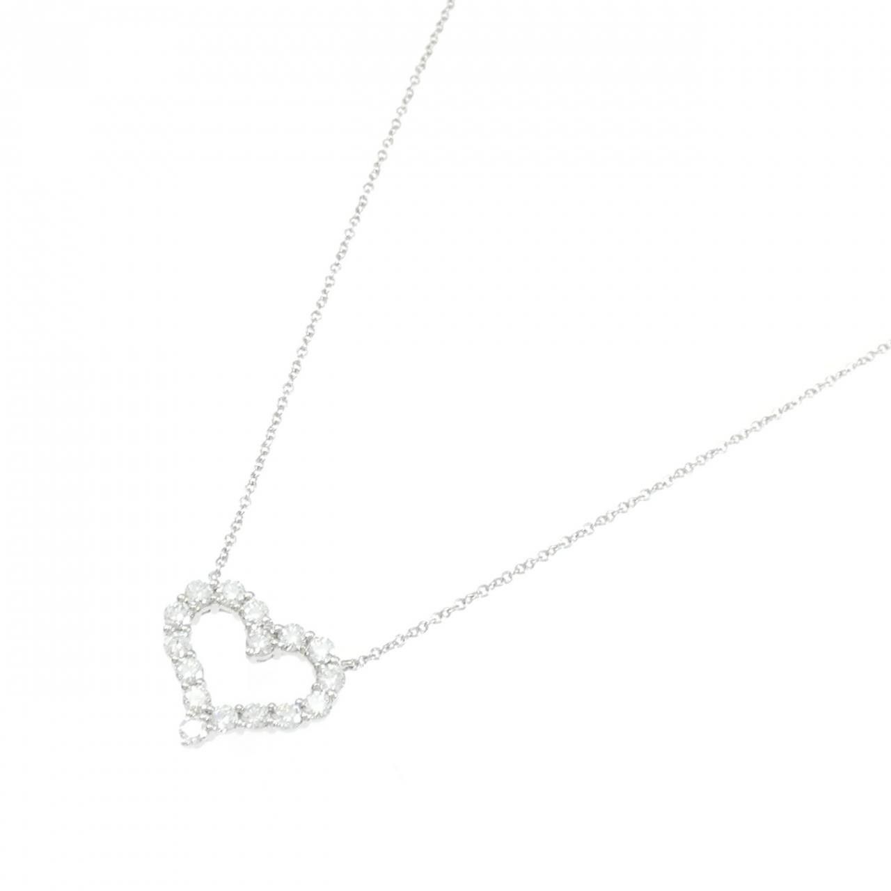 Tiffany & Co. Tiffany & Co. Tiffany Sentimental Heart PT950 Diamond Necklace Metal Necklace 60007523 DUTY FREE for USA Size ONE SIZE - 2 Thumbnail