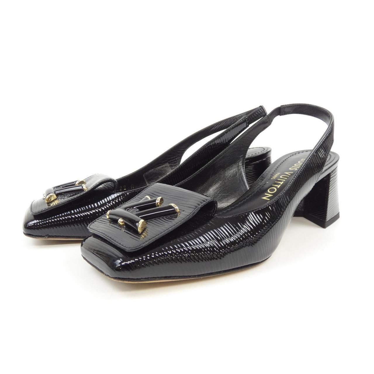 Louis Vuitton Louis Vuitton Louis Vuitton Shake Line Epi Patent Pumps Enamel Shoes DUTY FREE for USA Size ONE SIZE - 3 Thumbnail