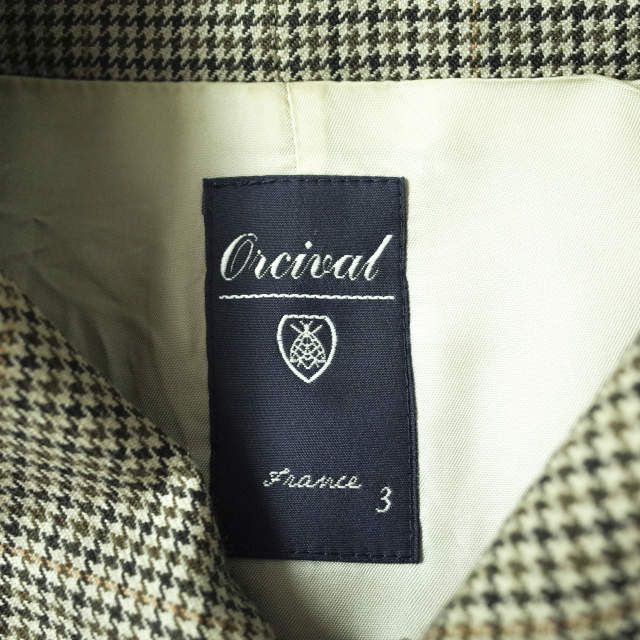 Other Other ORCIVAL Glen Plaid Wool Coat Leather Outerwear 18A-KI-002 DUTY FREE for USA Size ONE SIZE - 8 Thumbnail