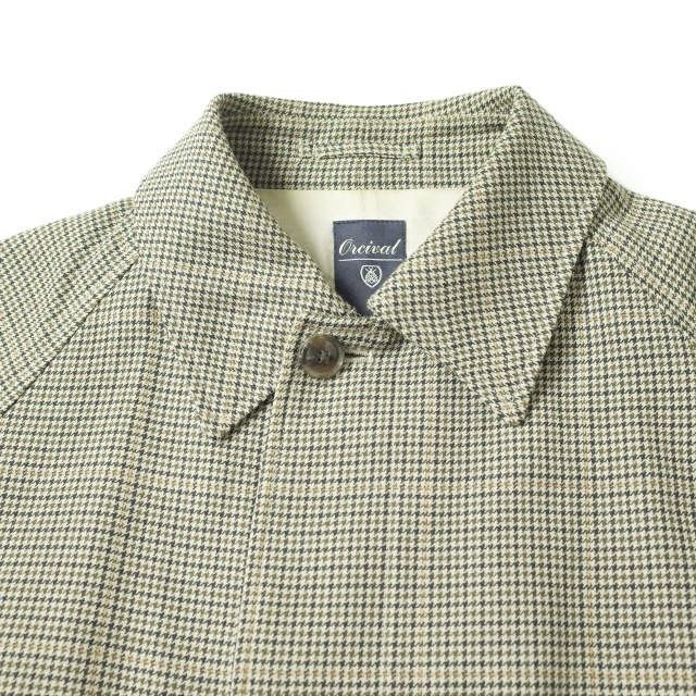 Other Other ORCIVAL Glen Plaid Wool Coat Leather Outerwear 18A-KI-002 DUTY FREE for USA Size ONE SIZE - 3 Thumbnail