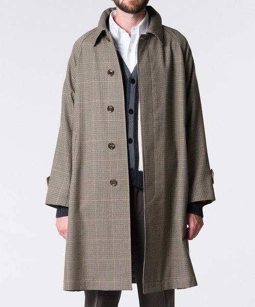 Other Other ORCIVAL Glen Plaid Wool Coat Leather Outerwear 18A-KI-002 DUTY FREE for USA Size ONE SIZE - 10 Thumbnail