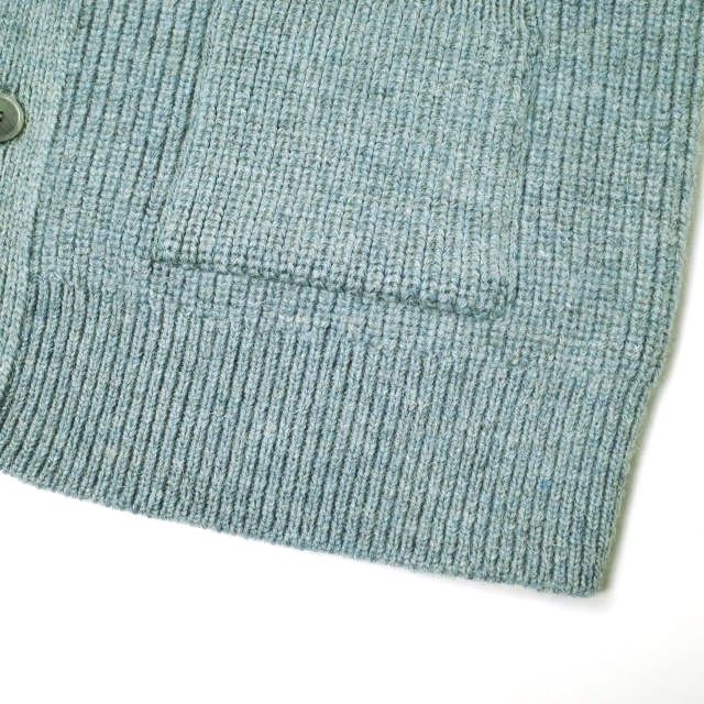 Other Other Ernie Palo SHETLAND WOOL RIB MIDDLE CARDIGAN Wool Cardigan Natural Material Tops EP08KN01 DUTY FREE for USA Size ONE SIZE - 7 Thumbnail