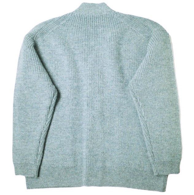 Other Other Ernie Palo SHETLAND WOOL RIB MIDDLE CARDIGAN Wool Cardigan Natural Material Tops EP08KN01 DUTY FREE for USA Size ONE SIZE - 2 Thumbnail