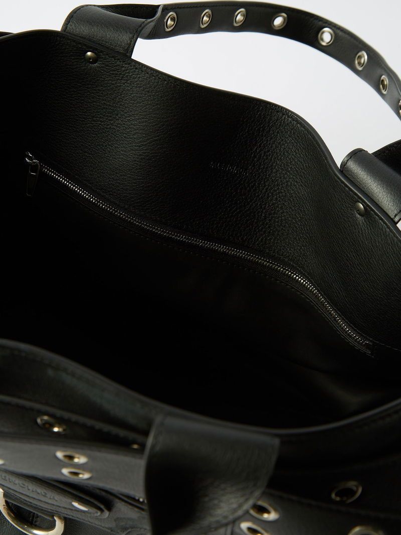 Balenciaga Emo Eyelet-Embellished Leather Tote Bag Size ONE SIZE - 3 Thumbnail