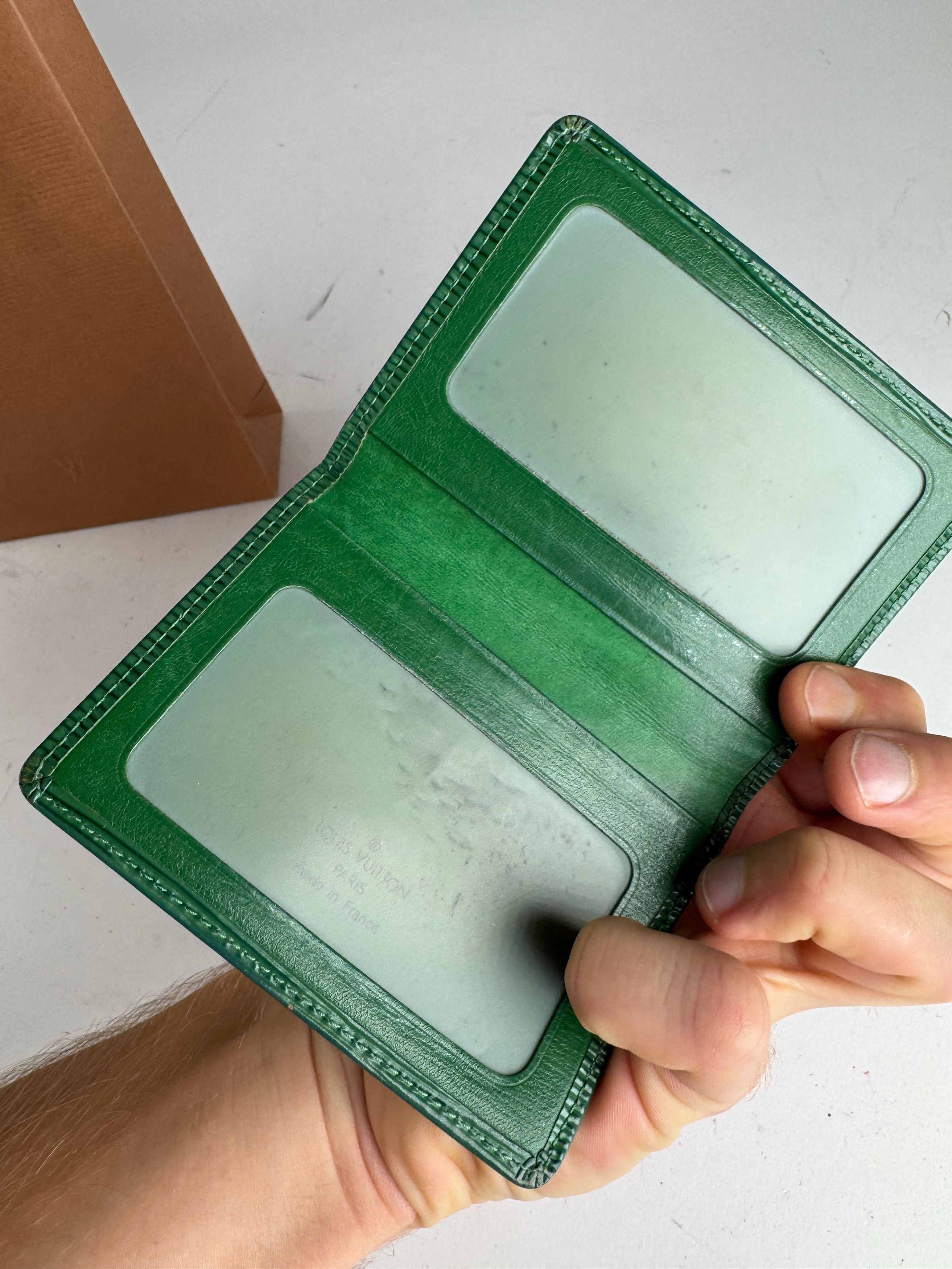 Louis Vuitton Vintage EPI Leather Card Holder Green Size ONE SIZE - 3 Thumbnail