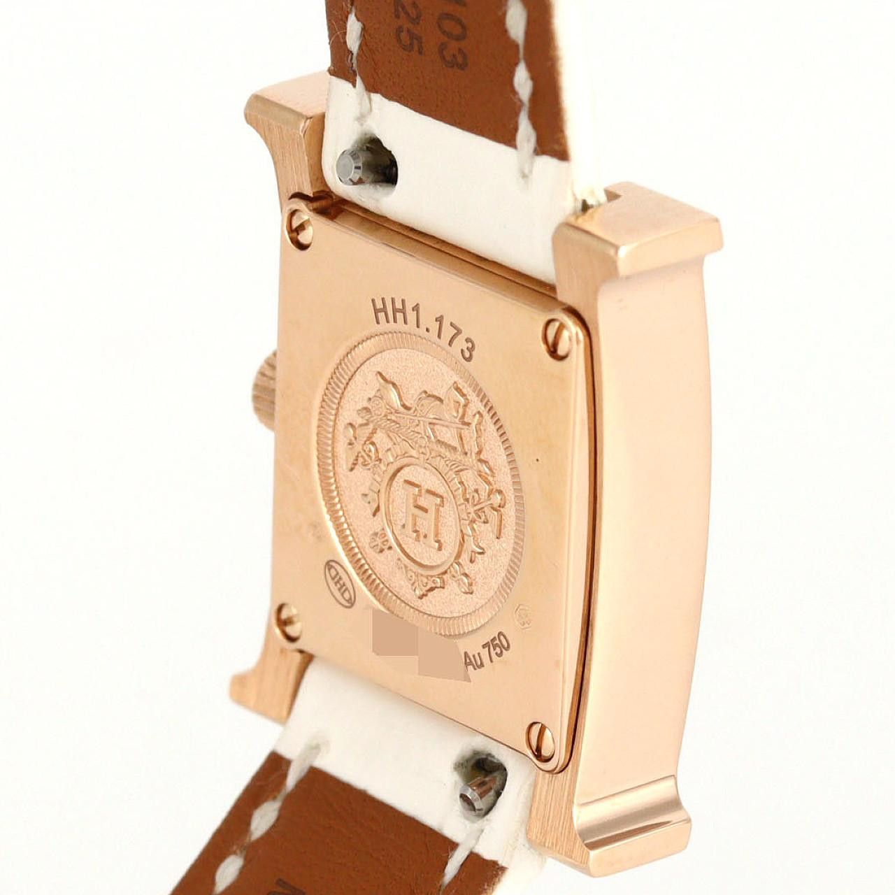 Hermes Hermes Hermes H Watch Pink Gold Watch Crocodile skin Quartz DUTY FREE for USA Size ONE SIZE - 7 Thumbnail