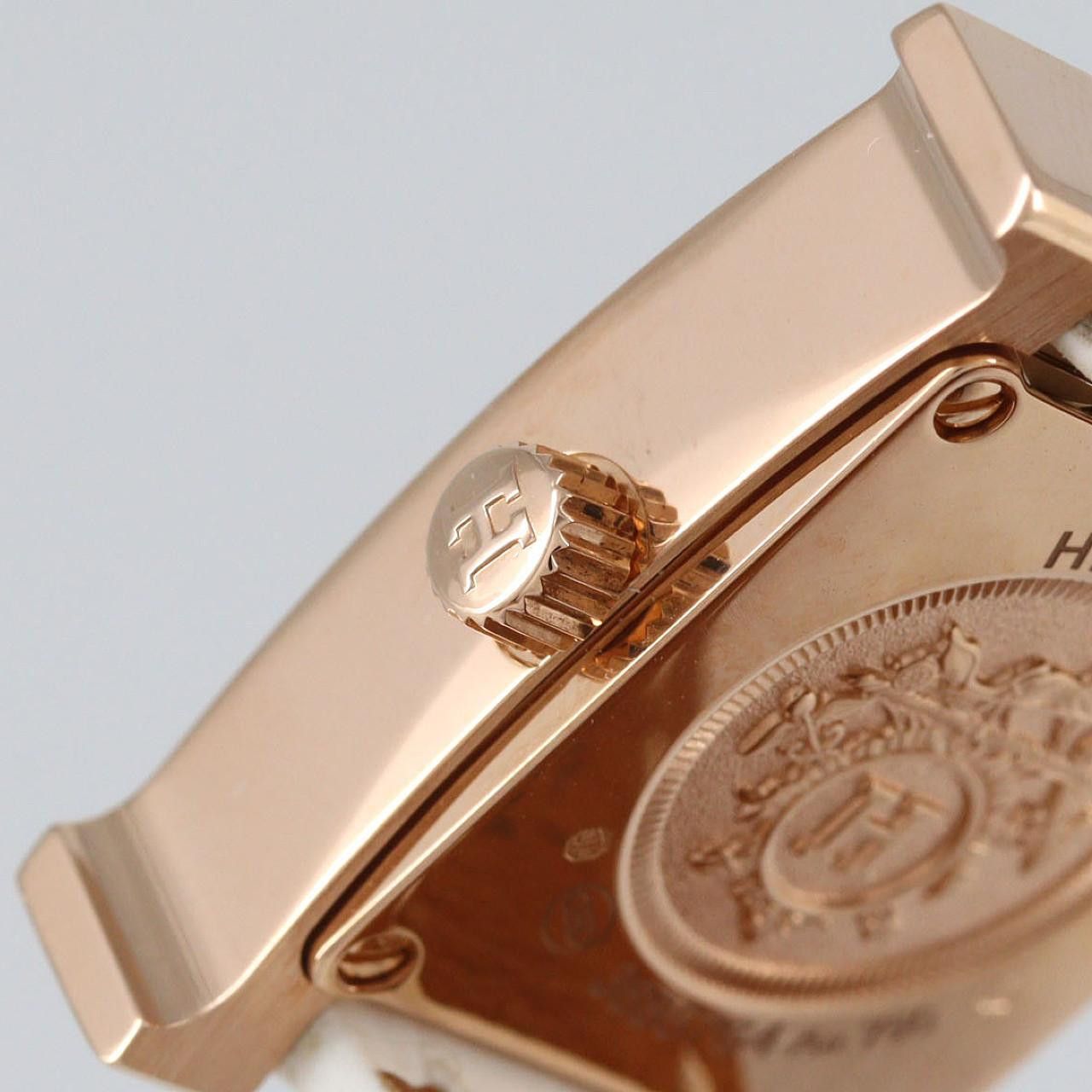 Hermes Hermes Hermes H Watch Pink Gold Watch Crocodile skin Quartz DUTY FREE for USA Size ONE SIZE - 3 Thumbnail