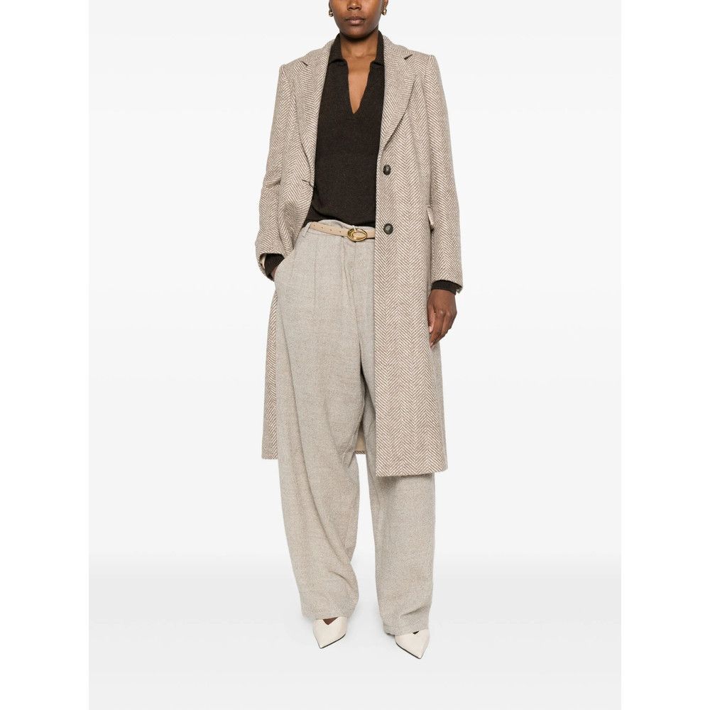 Tagliatore Tagliatore NEUTRALS Coats - Single Breasted Coats Size M / US 6-8 / IT 42-44 - 5 Thumbnail
