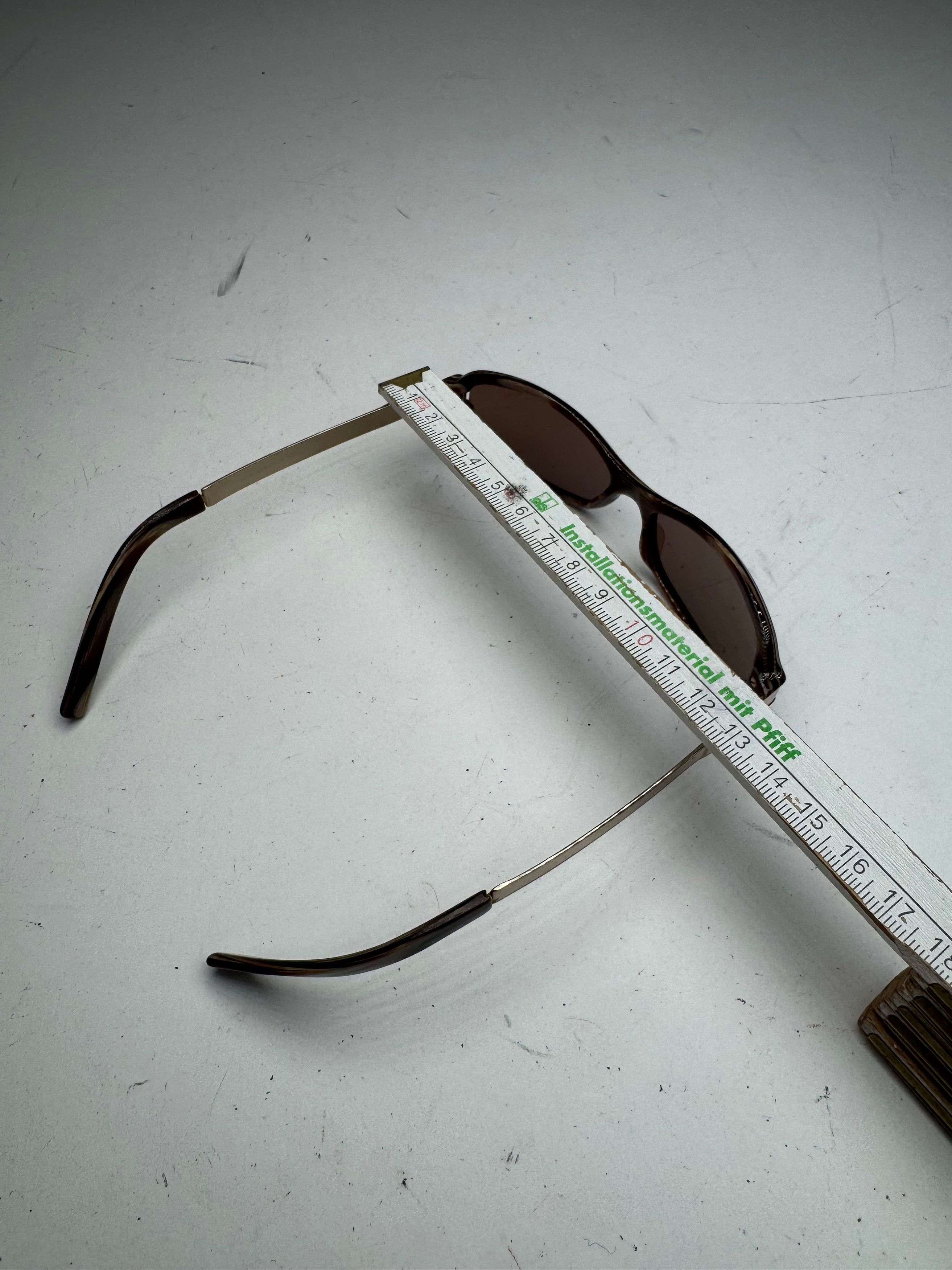 Gucci Vintage Retro Sunglasses Golden Brown Size ONE SIZE - 3 Thumbnail