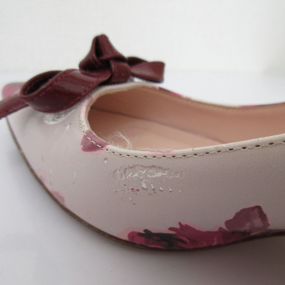 Kate Spade Kate Spade Kate Spade Flower Print Pointed Toe Ribbon Pumps Leather Shoes DUTY FREE for USA Size ONE SIZE - 12 Thumbnail