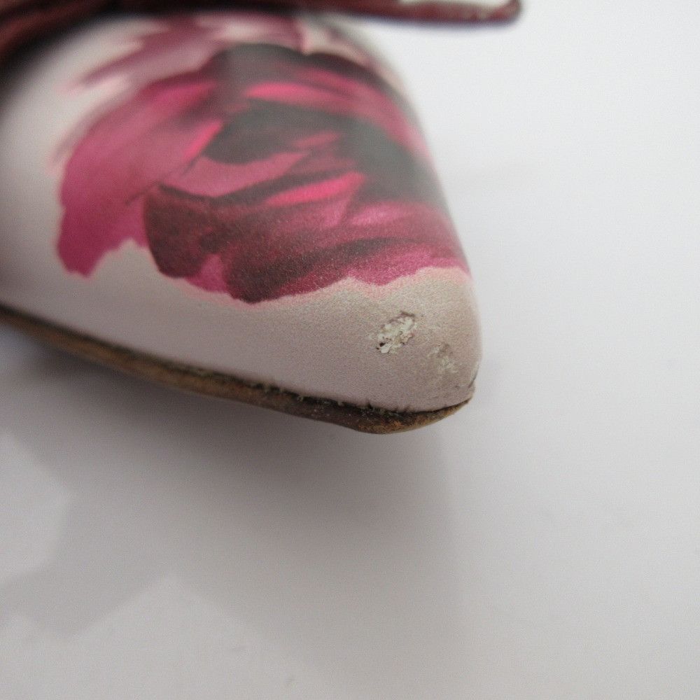 Kate Spade Kate Spade Kate Spade Flower Print Pointed Toe Ribbon Pumps Leather Shoes DUTY FREE for USA Size ONE SIZE - 16 Thumbnail
