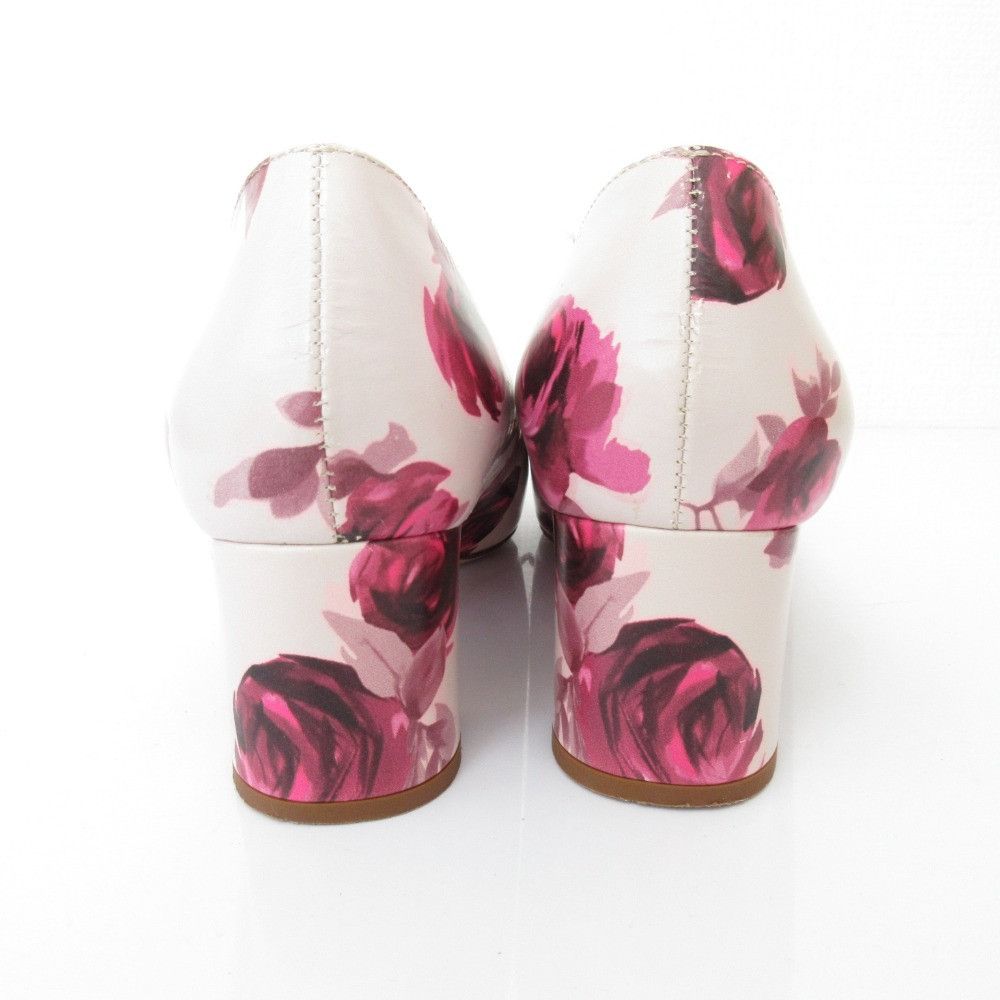 Kate Spade Kate Spade Kate Spade Flower Print Pointed Toe Ribbon Pumps Leather Shoes DUTY FREE for USA Size ONE SIZE - 4 Thumbnail