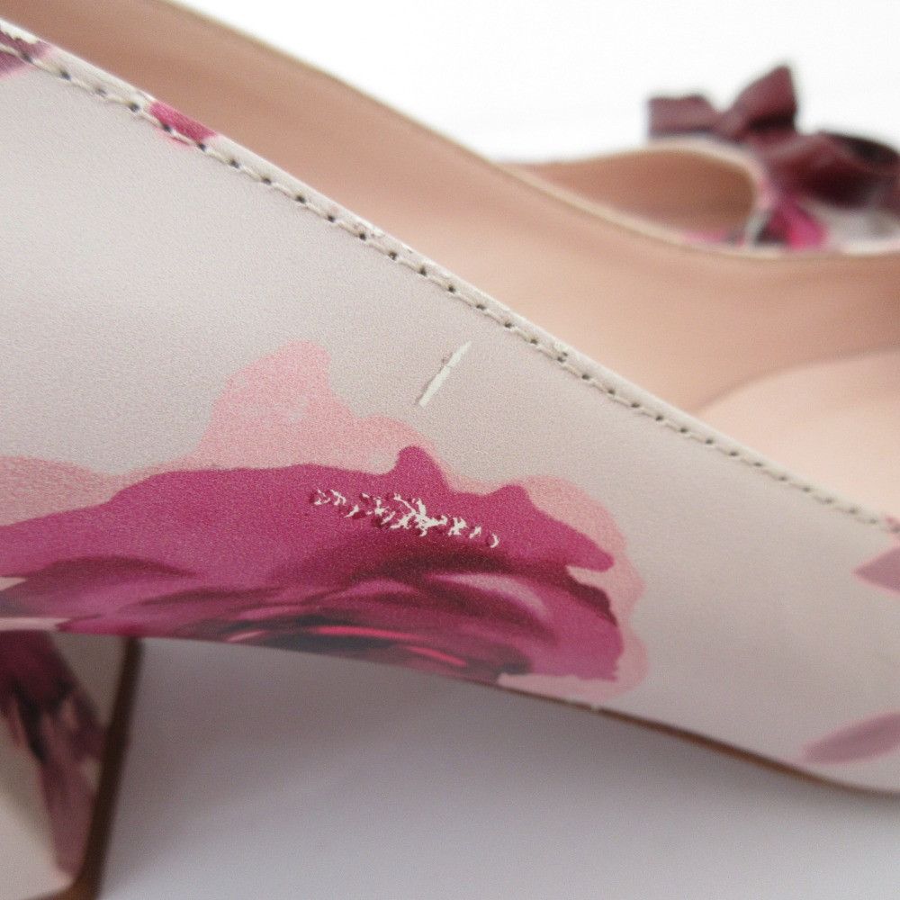 Kate Spade Kate Spade Kate Spade Flower Print Pointed Toe Ribbon Pumps Leather Shoes DUTY FREE for USA Size ONE SIZE - 13 Thumbnail