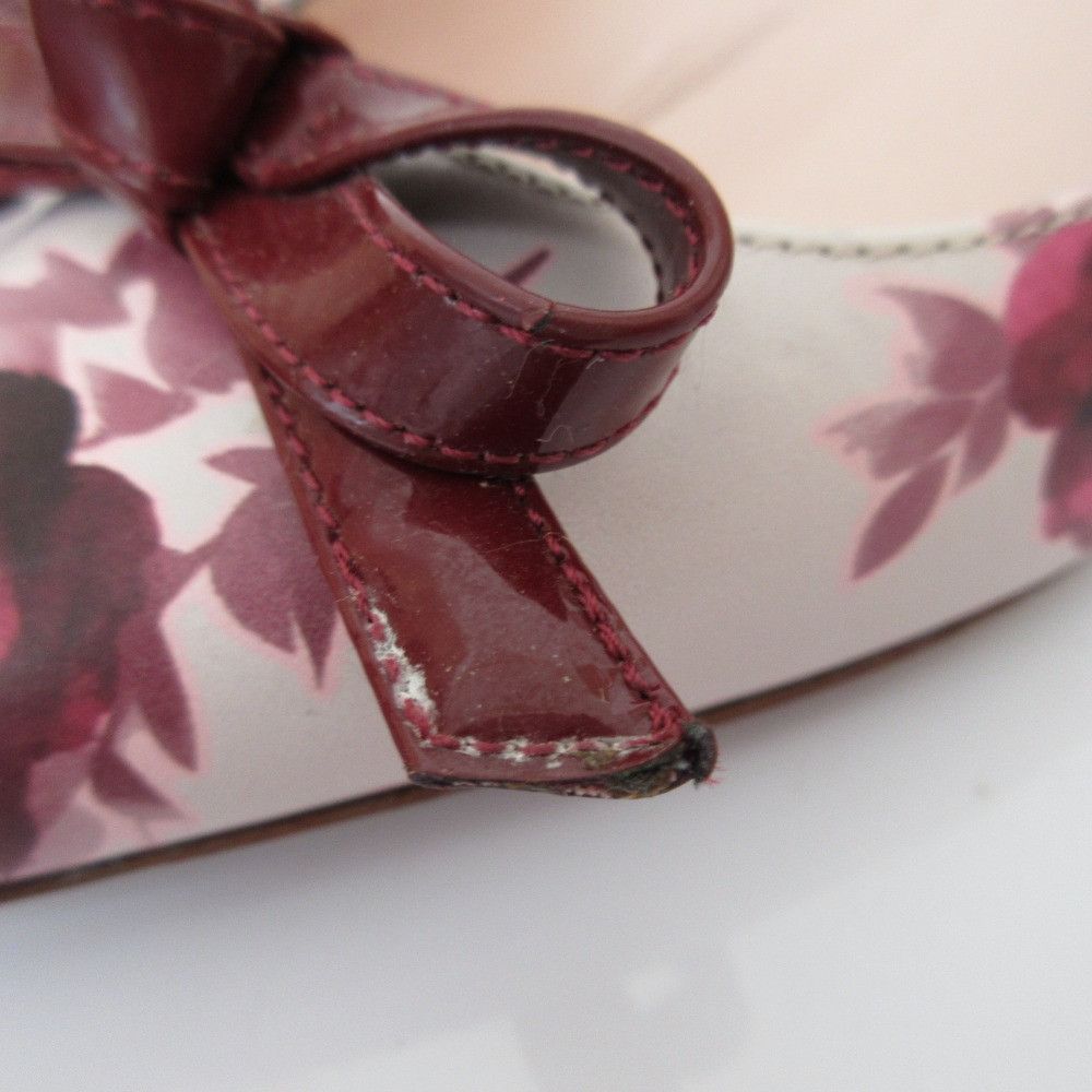Kate Spade Kate Spade Kate Spade Flower Print Pointed Toe Ribbon Pumps Leather Shoes DUTY FREE for USA Size ONE SIZE - 17 Thumbnail