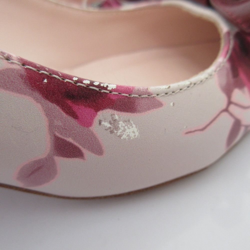 Kate Spade Kate Spade Kate Spade Flower Print Pointed Toe Ribbon Pumps Leather Shoes DUTY FREE for USA Size ONE SIZE - 14 Thumbnail