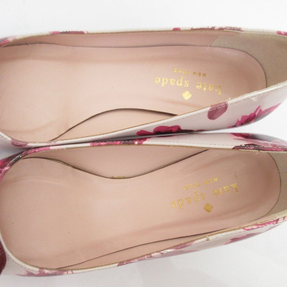 Kate Spade Kate Spade Kate Spade Flower Print Pointed Toe Ribbon Pumps Leather Shoes DUTY FREE for USA Size ONE SIZE - 5 Thumbnail