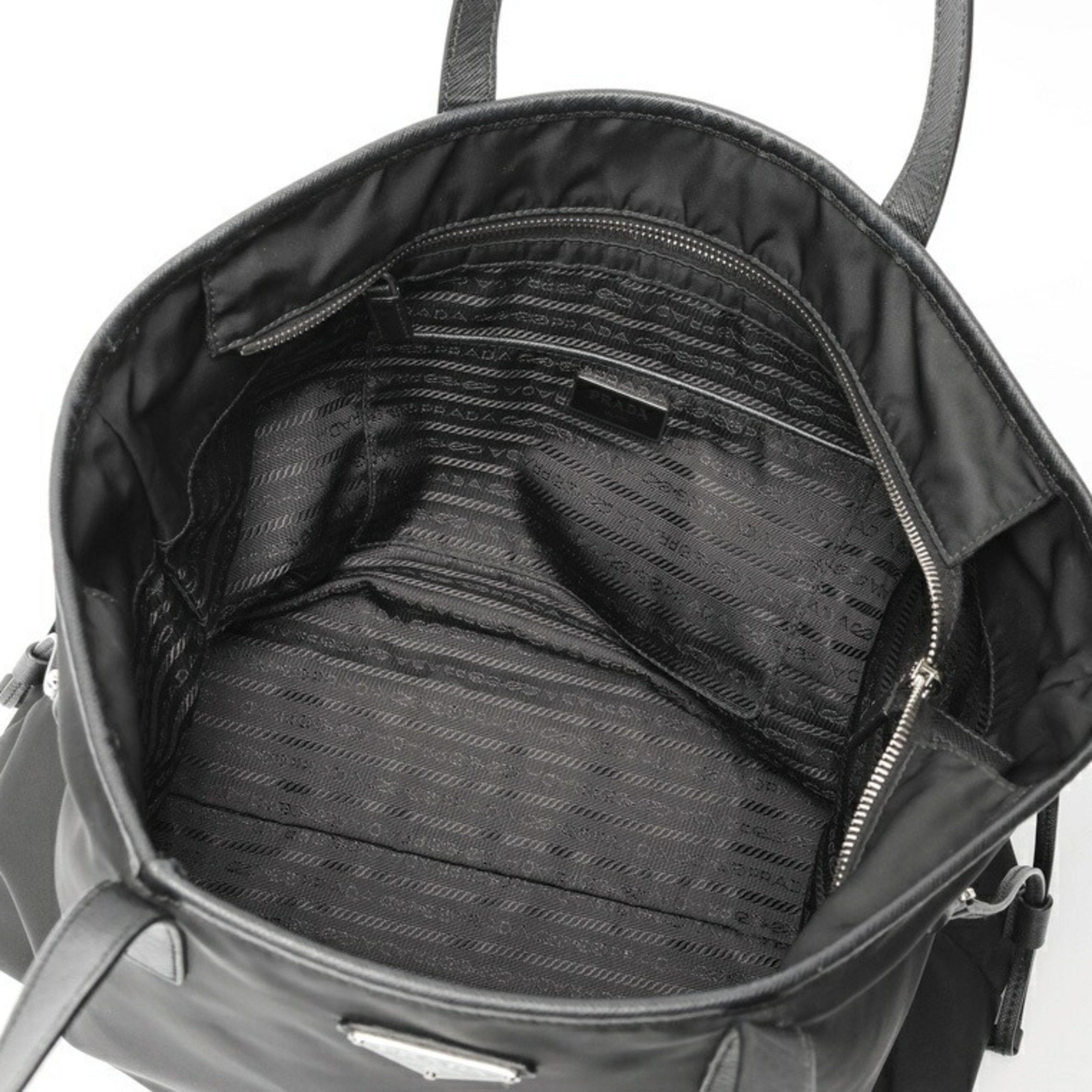 Prada Prada Tote Bag 1BG401 Nylon Black K-159300 Size ONE SIZE - 6 Thumbnail