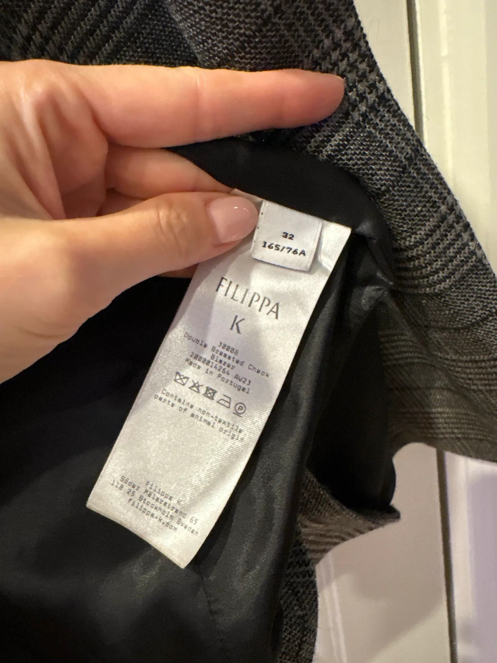 Filippa K Filippa K Double Breasted Check Blazer Blazer Size XXS / US 00 / IT 34 - 4 Thumbnail