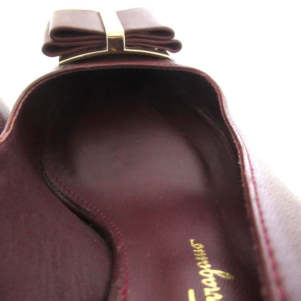 Salvatore Ferragamo Salvatore Ferragamo Salvatore Ferragamo High Heel Ribbon Slingback Mule Leather Shoes DUTY FREE for USA Size ONE SIZE - 7 Thumbnail