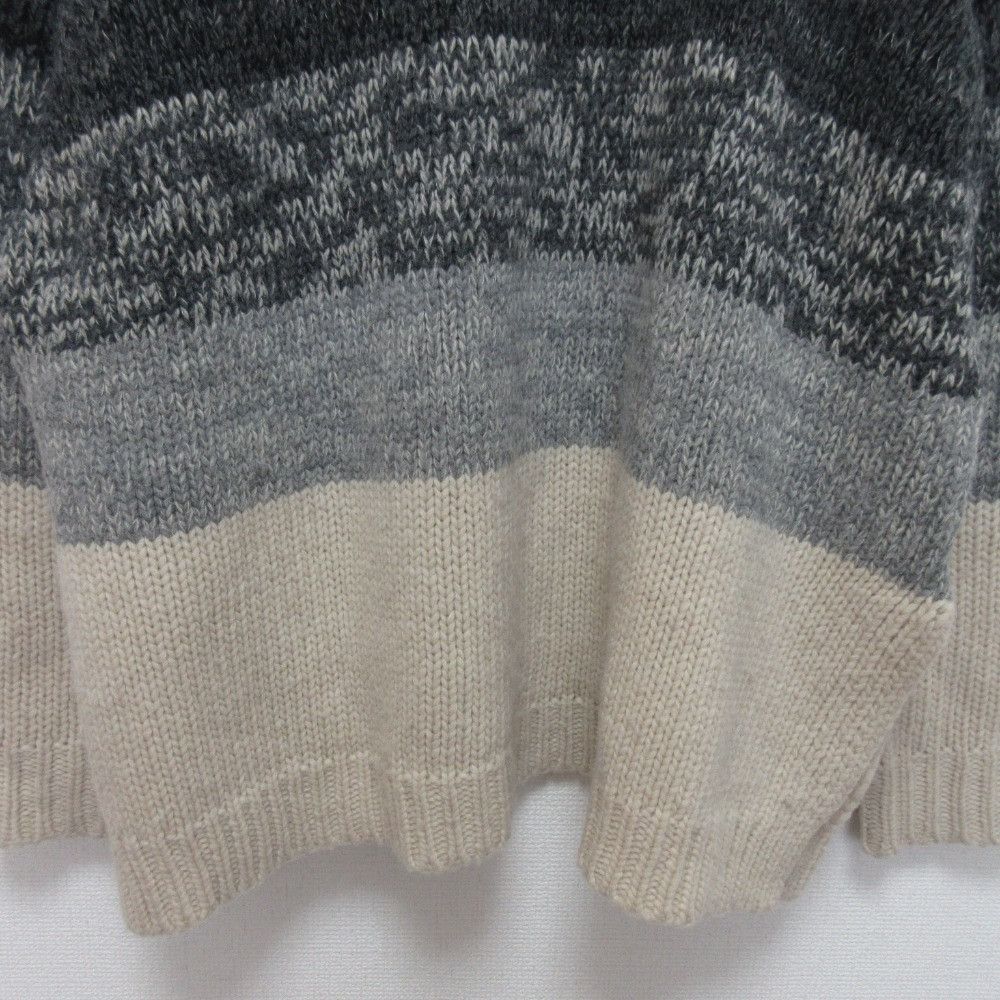 Other Other CLANE GRADATION BORDER Wide Knit Pullover Cotton Tops DUTY FREE for USA Size ONE SIZE - 5 Thumbnail