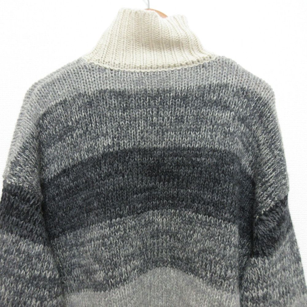 Other Other CLANE GRADATION BORDER Wide Knit Pullover Cotton Tops DUTY FREE for USA Size ONE SIZE - 4 Thumbnail