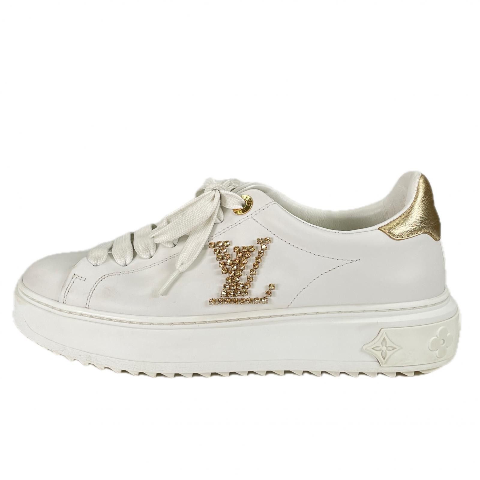 Louis Vuitton Louis Vuitton Louis Vuitton Timeout Leather Sneakers Leather Shoes DUTY FREE for USA Size ONE SIZE - 2 Thumbnail