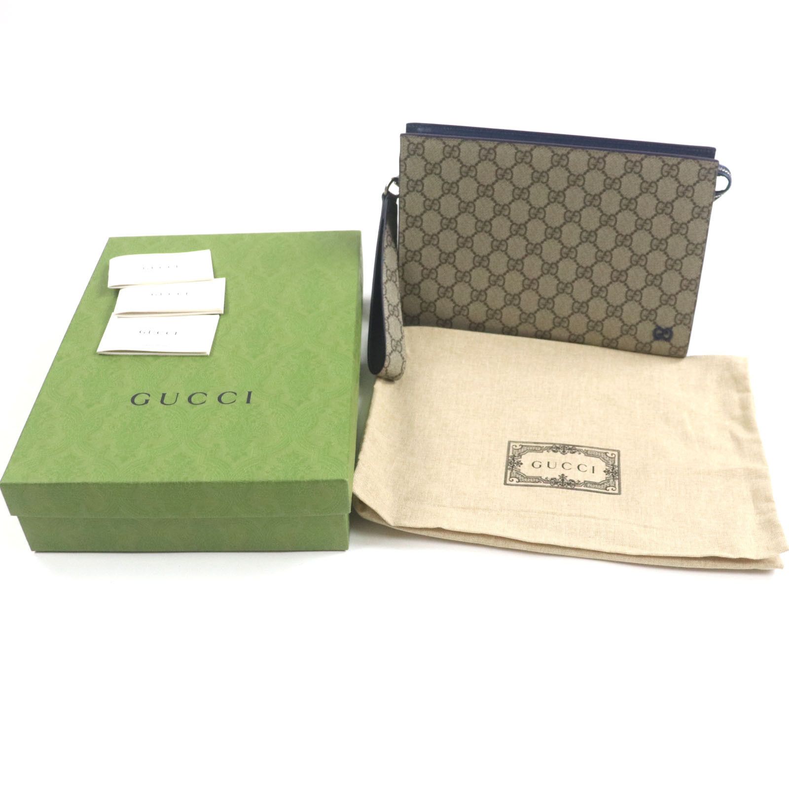 Gucci Gucci Gucci GG Supreme Canvas Clutch Bag Canvas Clutch Bag 768255 DUTY FREE for USA Size ONE SIZE - 2 Thumbnail