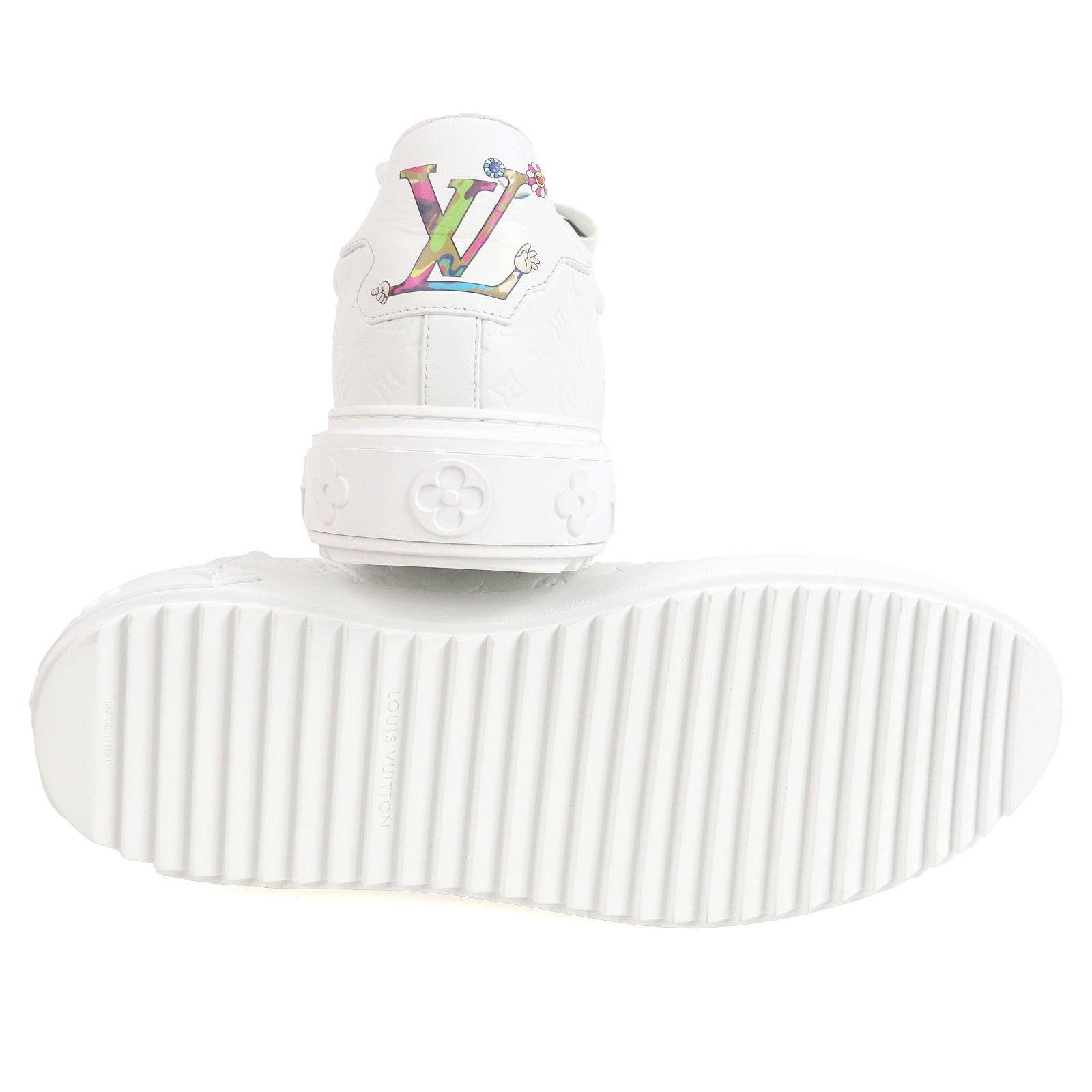 Louis Vuitton Louis Vuitton Louis Vuitton Timeout Takashi Murakami Panda Monogram Sneakers Canvas Shoes DUTY FREE for USA Size ONE SIZE - 5 Thumbnail