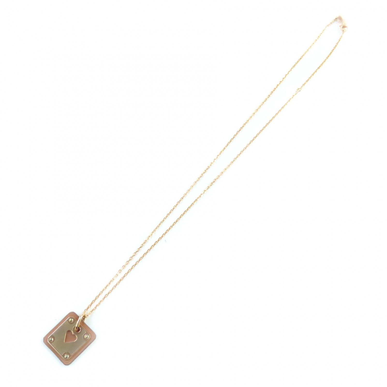 Hermes Hermes Hermes Asdukur Heart Necklace Metal Necklace Stamp Z (2021) DUTY FREE for USA Size ONE SIZE - 5 Thumbnail