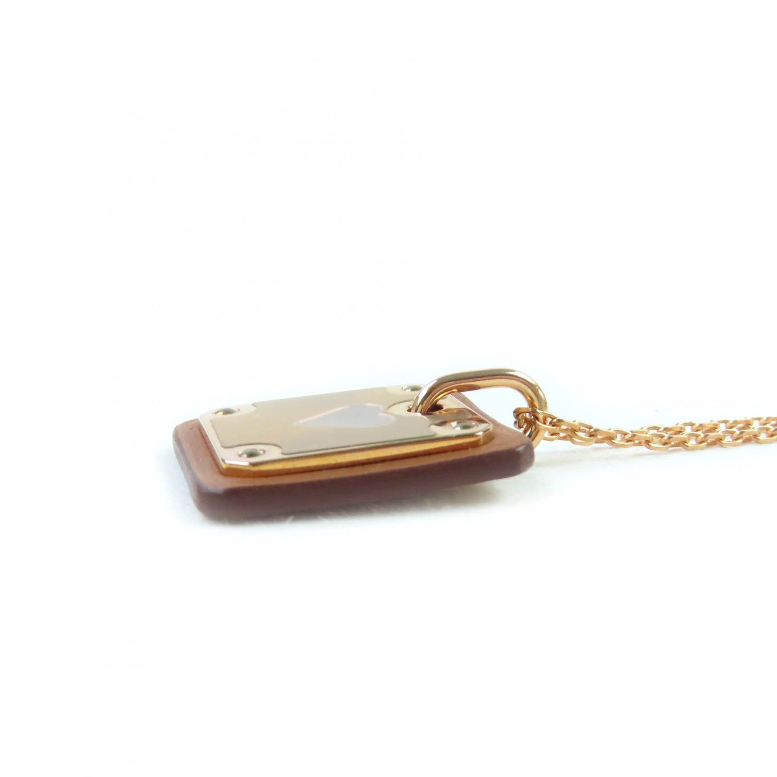 Hermes Hermes Hermes Asdukur Heart Necklace Metal Necklace Stamp Z (2021) DUTY FREE for USA Size ONE SIZE - 6 Thumbnail
