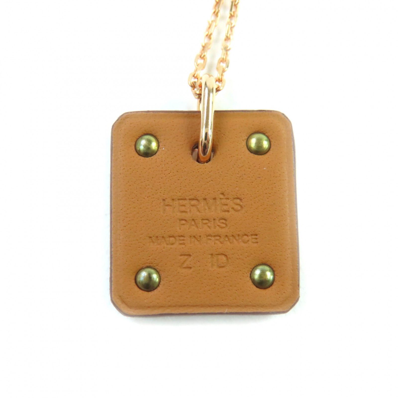 Hermes Hermes Hermes Asdukur Heart Necklace Metal Necklace Stamp Z (2021) DUTY FREE for USA Size ONE SIZE - 3 Thumbnail