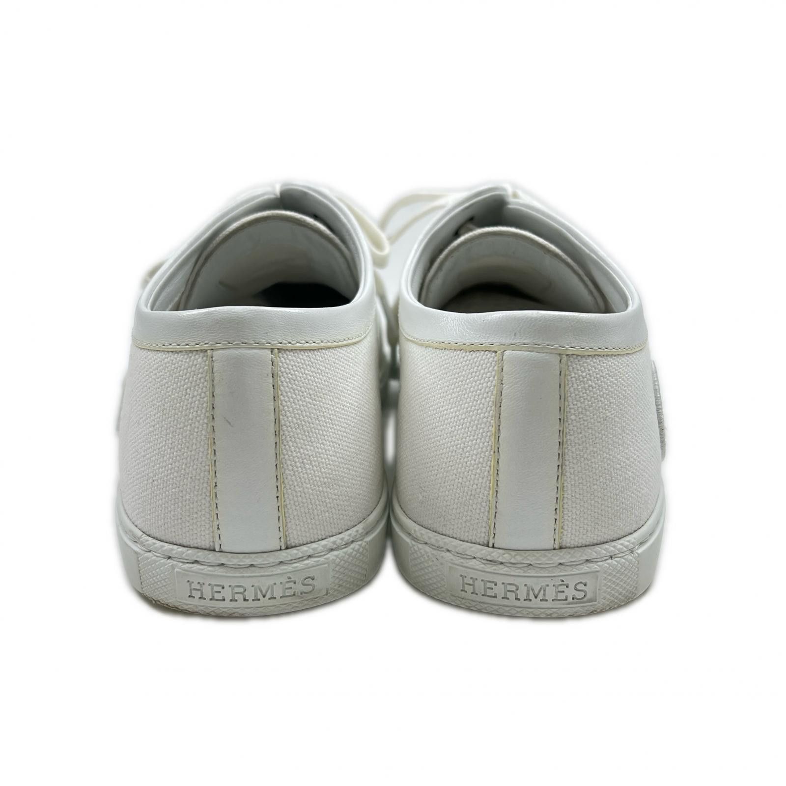 Hermes Hermes Hermes Innocent Logo Embroidery Canvas Sneakers Canvas Shoes DUTY FREE for USA Size ONE SIZE - 3 Thumbnail