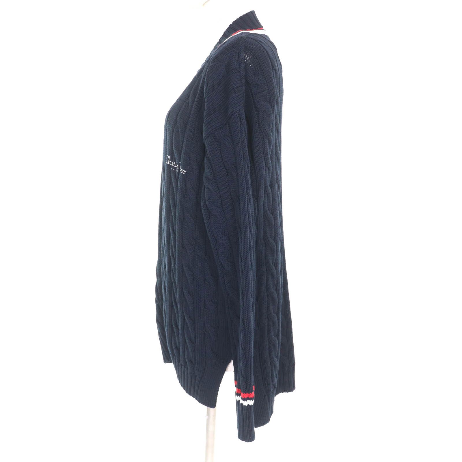 Dior Dior Christian Dior Cotton Cardigan Cotton Tops 524G53A7051 DUTY FREE for USA Size ONE SIZE - 2 Thumbnail