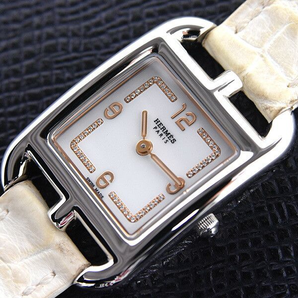 Hermes Hermes Hermes Cape Cod Stainless Steel Watch Metal Quartz DUTY FREE for USA Size ONE SIZE - 10 Thumbnail