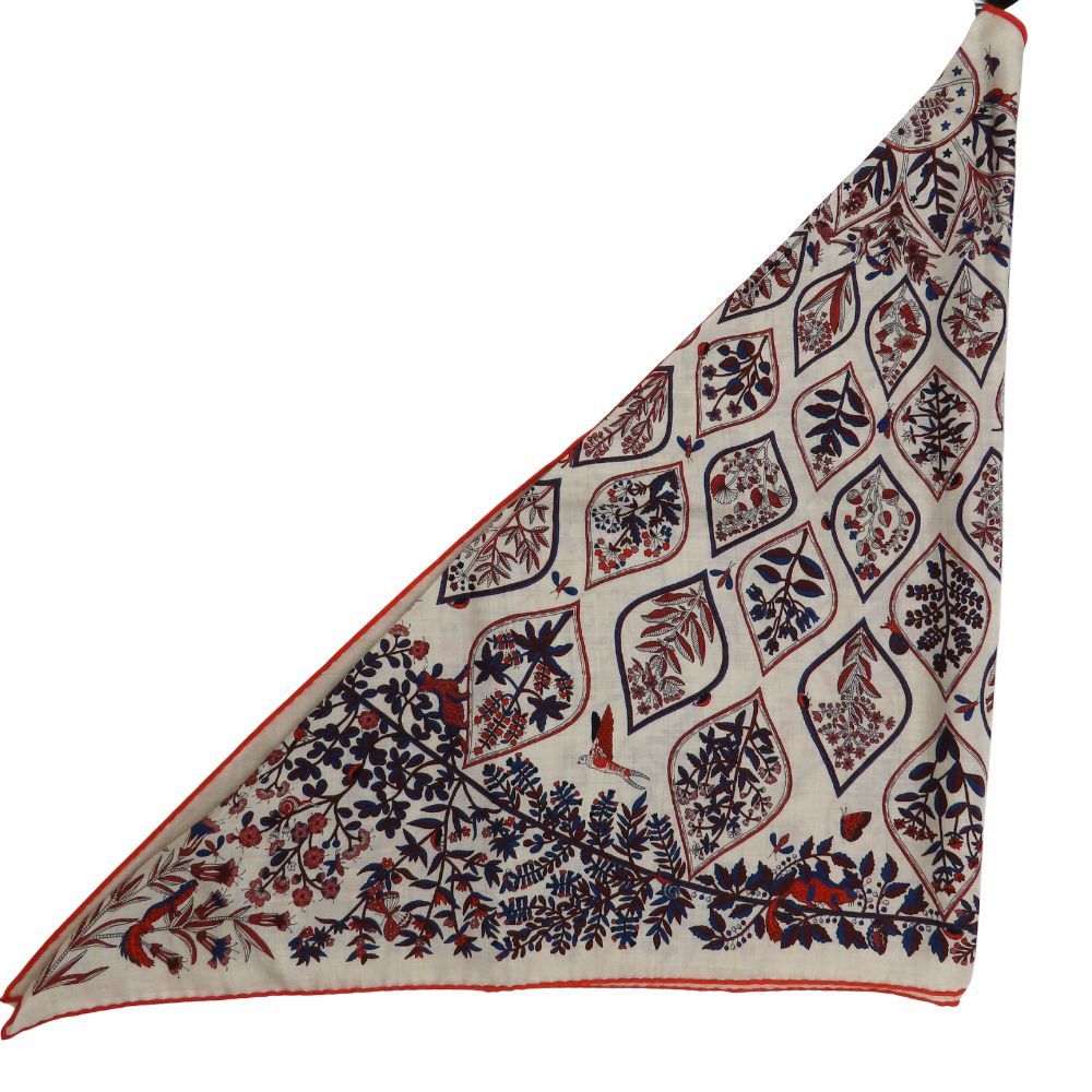 Hermes Hermes Hermes Triangle Geant Cashmere Silk Large Scarf Natural Material Scarf DUTY FREE for USA Size ONE SIZE - 5 Thumbnail