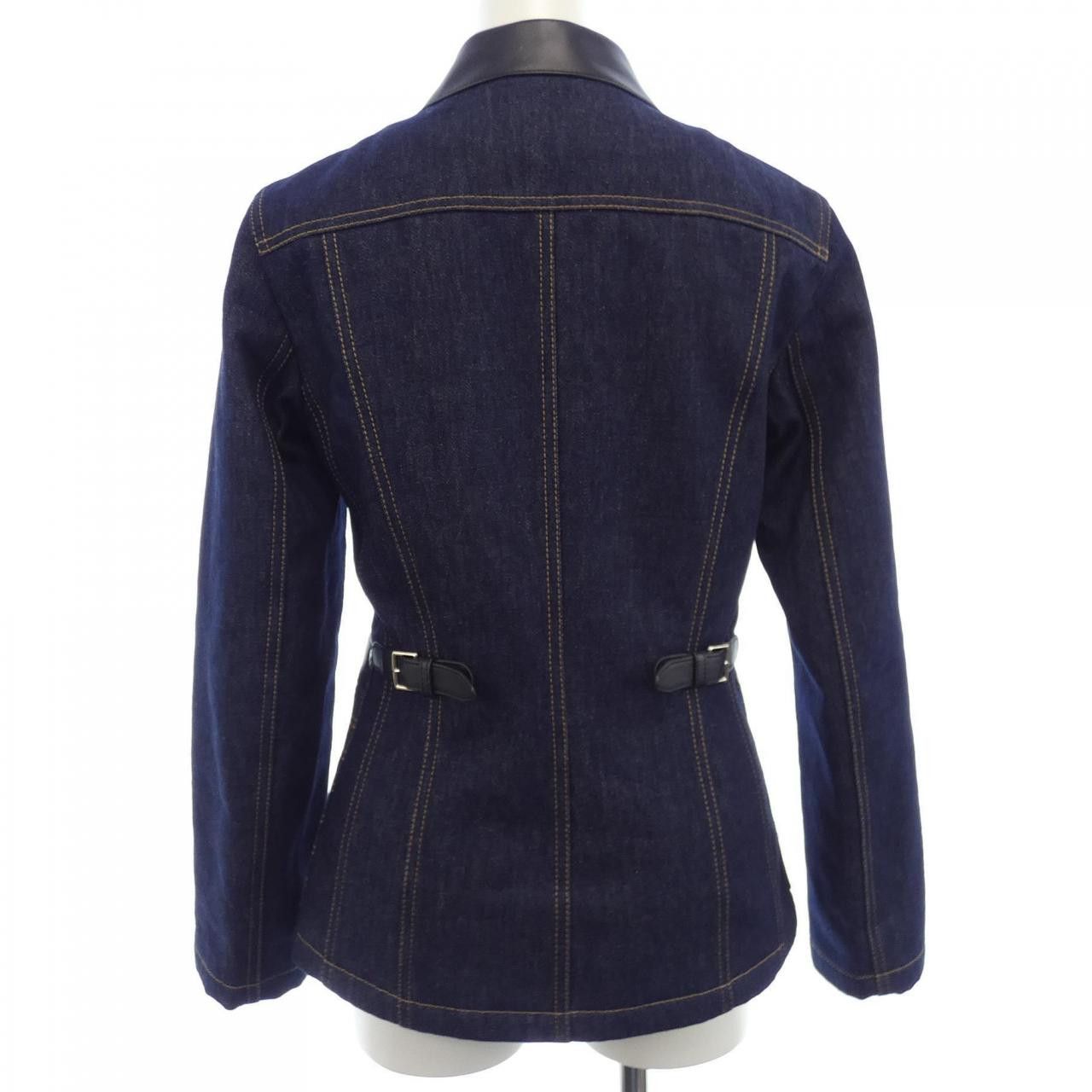 Hermes Hermes Hermes 1H0230DK Denim Jacket Denim Outerwear DUTY FREE for USA Size ONE SIZE - 2 Thumbnail