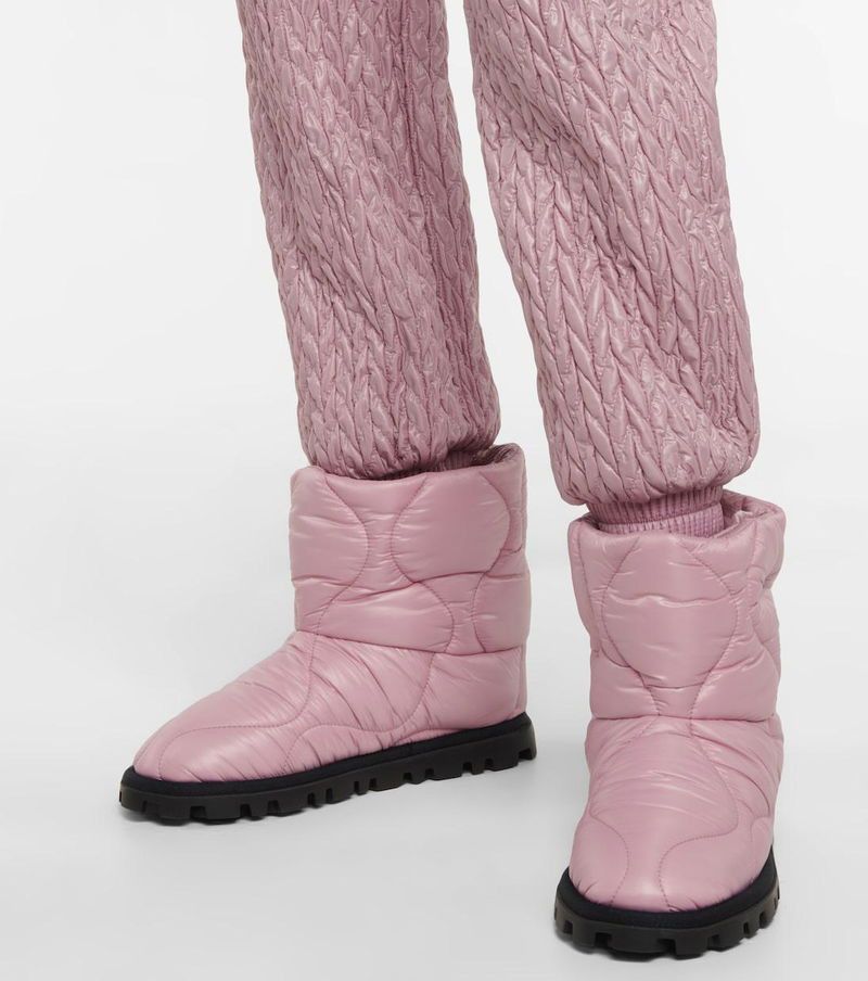 Miu Miu Miu Miu Pink Padded Winter Snow Boots Size US 8 / IT 38 - 3 Thumbnail