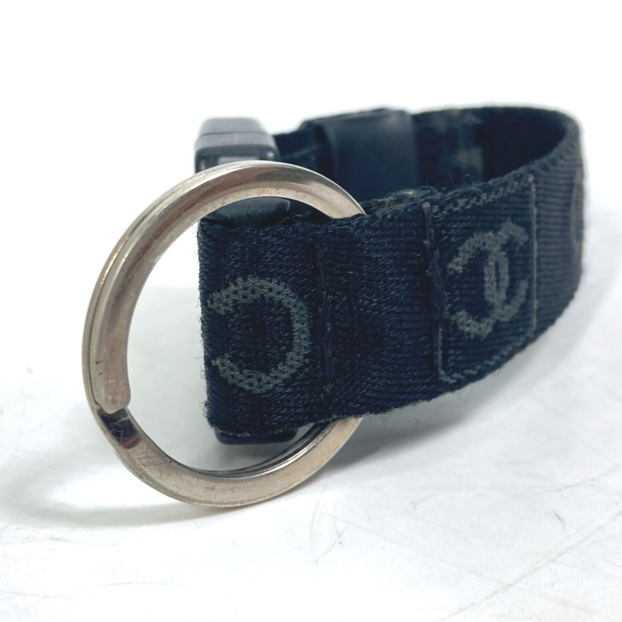 Chanel CHANEL Sports Compass with CC Coco Mark Keychain Key Ring, Nylon Canvas, Women's, Black Size ONE SIZE - 4 Thumbnail