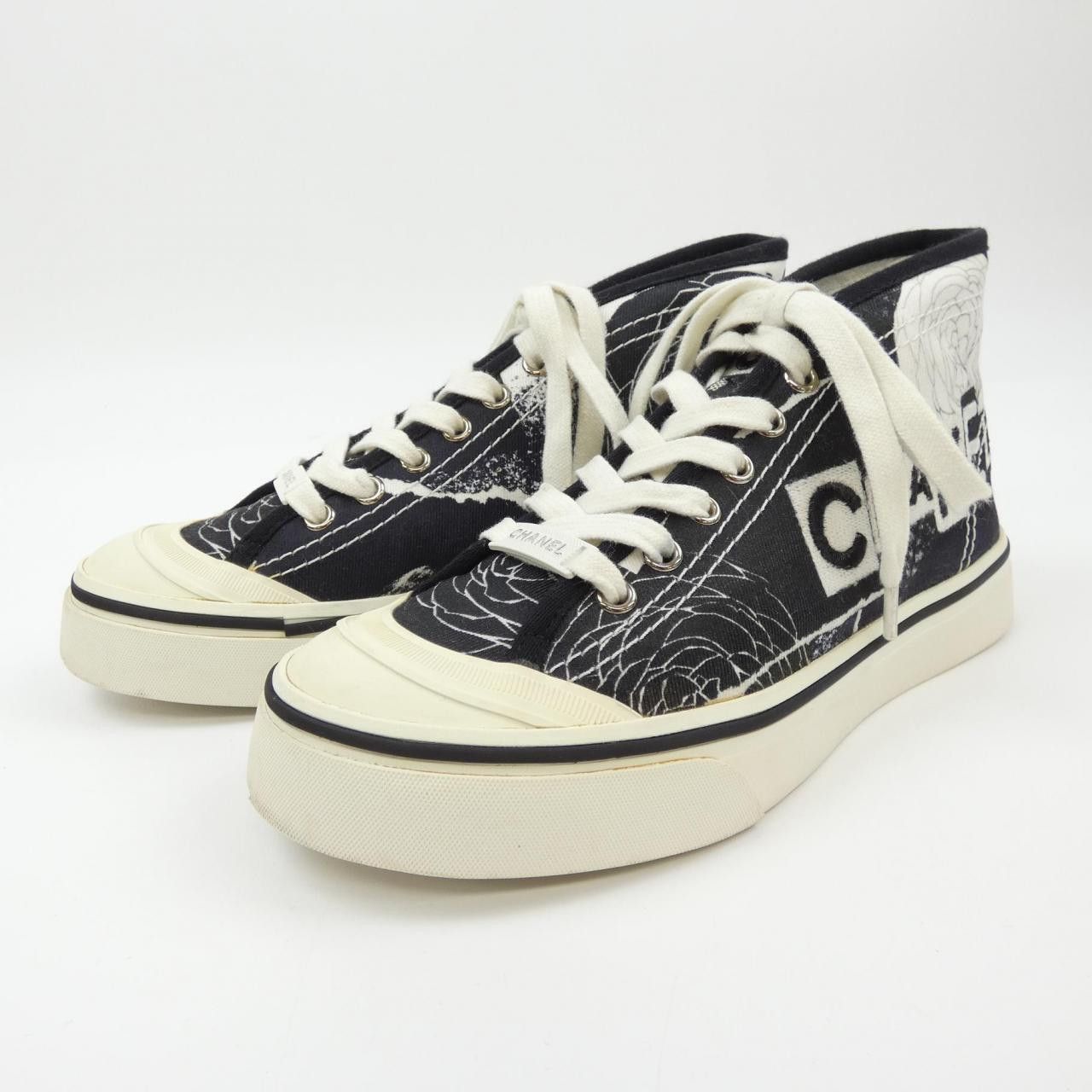 Chanel Chanel Chanel G35960X51691 Print Fabric Sneakers Others Shoes G35960X51691 DUTY FREE for USA Size ONE SIZE - 3 Thumbnail