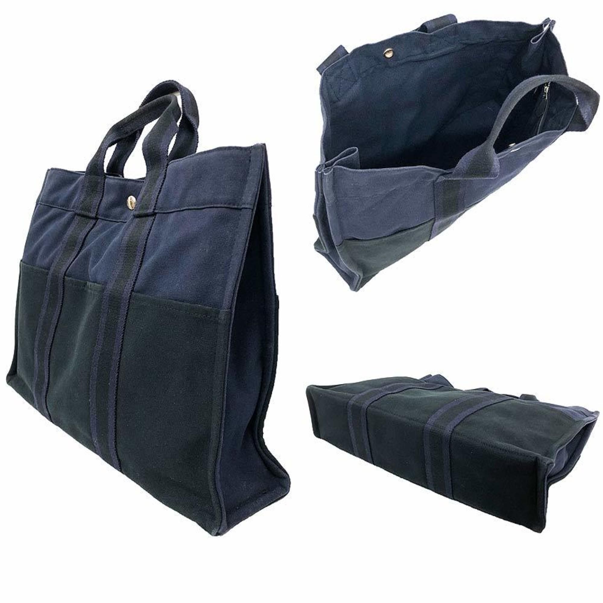 Hermes HERMES Foul Tou MM Tote Bag, Hand Tote, Navy x Black Size ONE SIZE - 2 Thumbnail