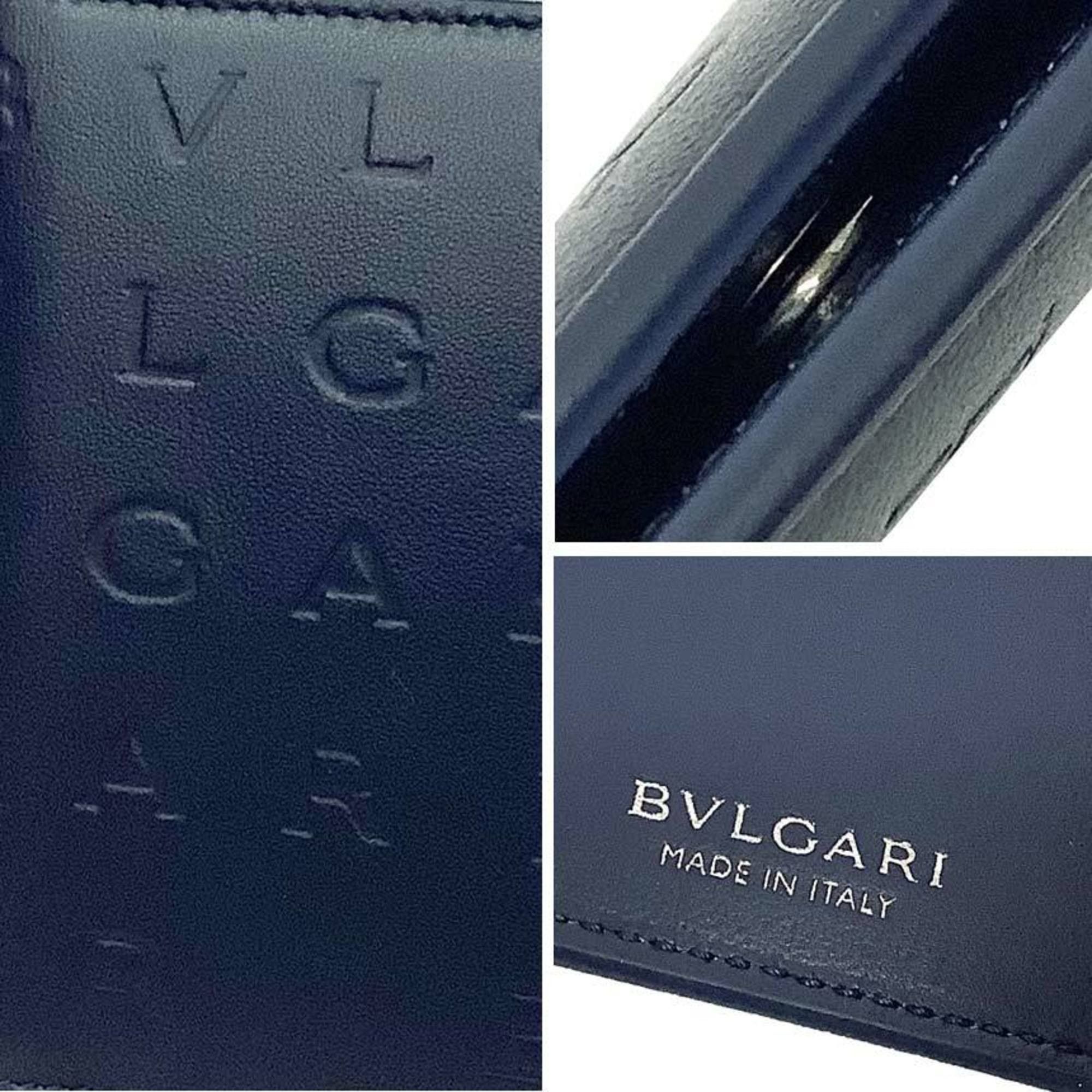 Bvlgari BVLGARI Leather Card Case 292912 Infinitum Navy Wallet Size ONE SIZE - 3 Thumbnail