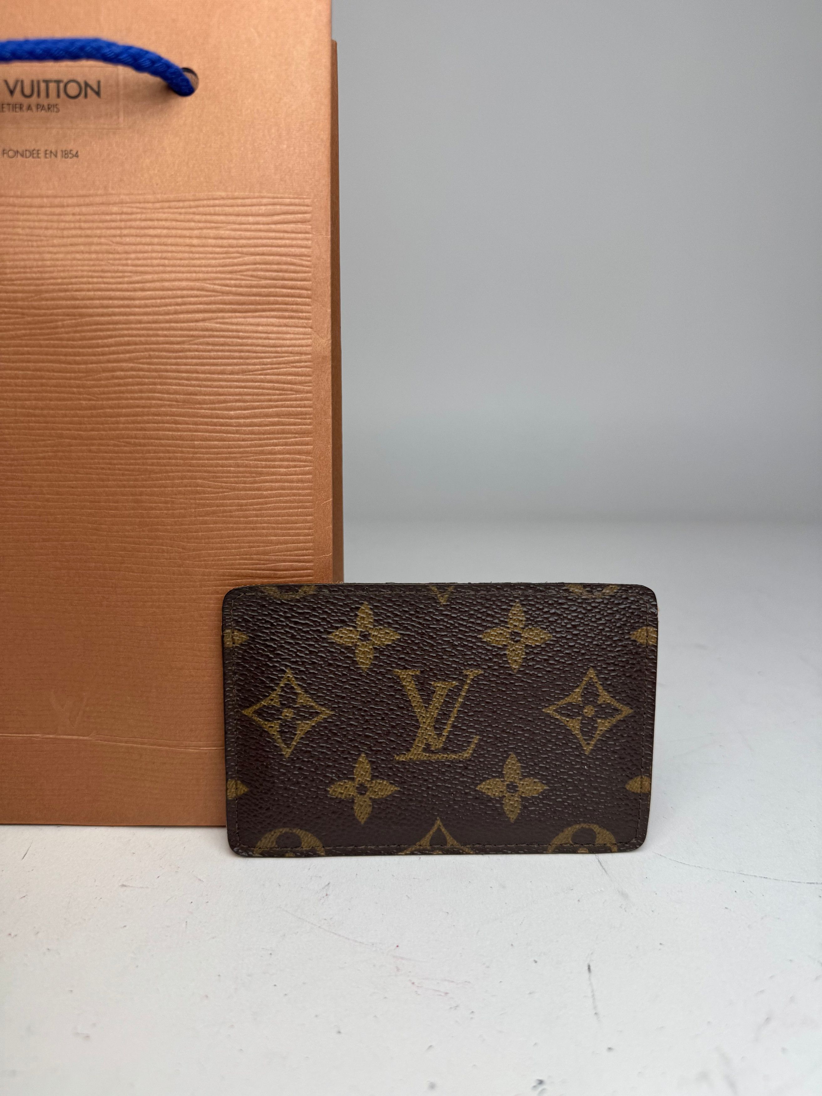 Louis Vuitton Vintage Monogram Leather Card Holder Brown Size ONE SIZE - 6 Thumbnail