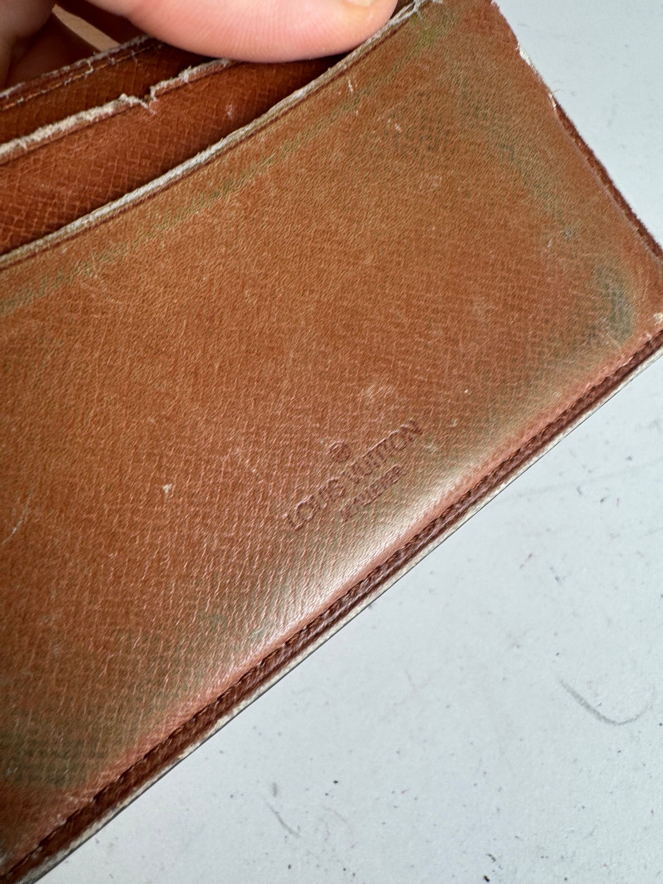 Louis Vuitton Vintage Monogram Leather Card Holder Brown Size ONE SIZE - 3 Thumbnail