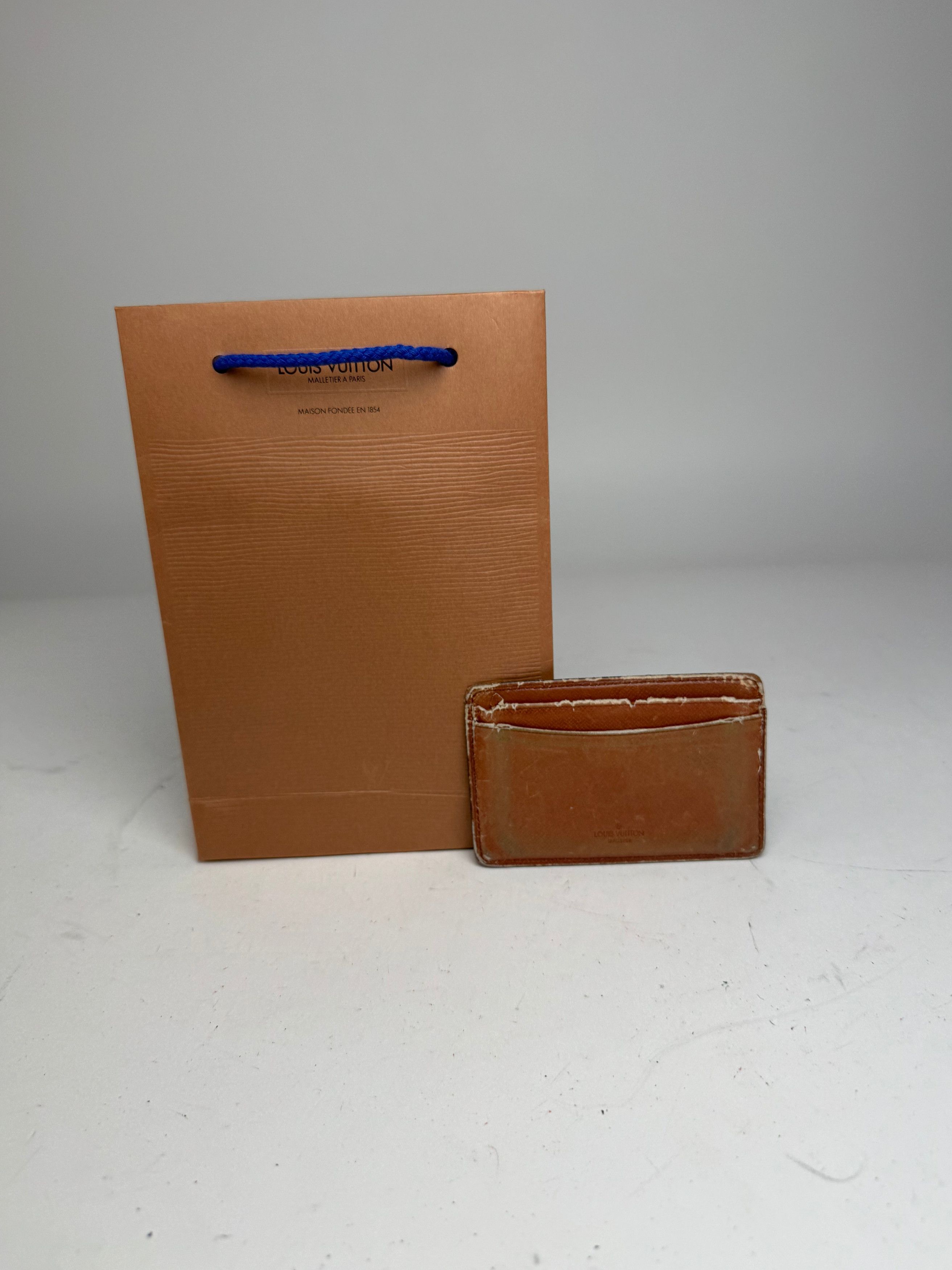 Louis Vuitton Vintage Monogram Leather Card Holder Brown Size ONE SIZE - 11 Thumbnail