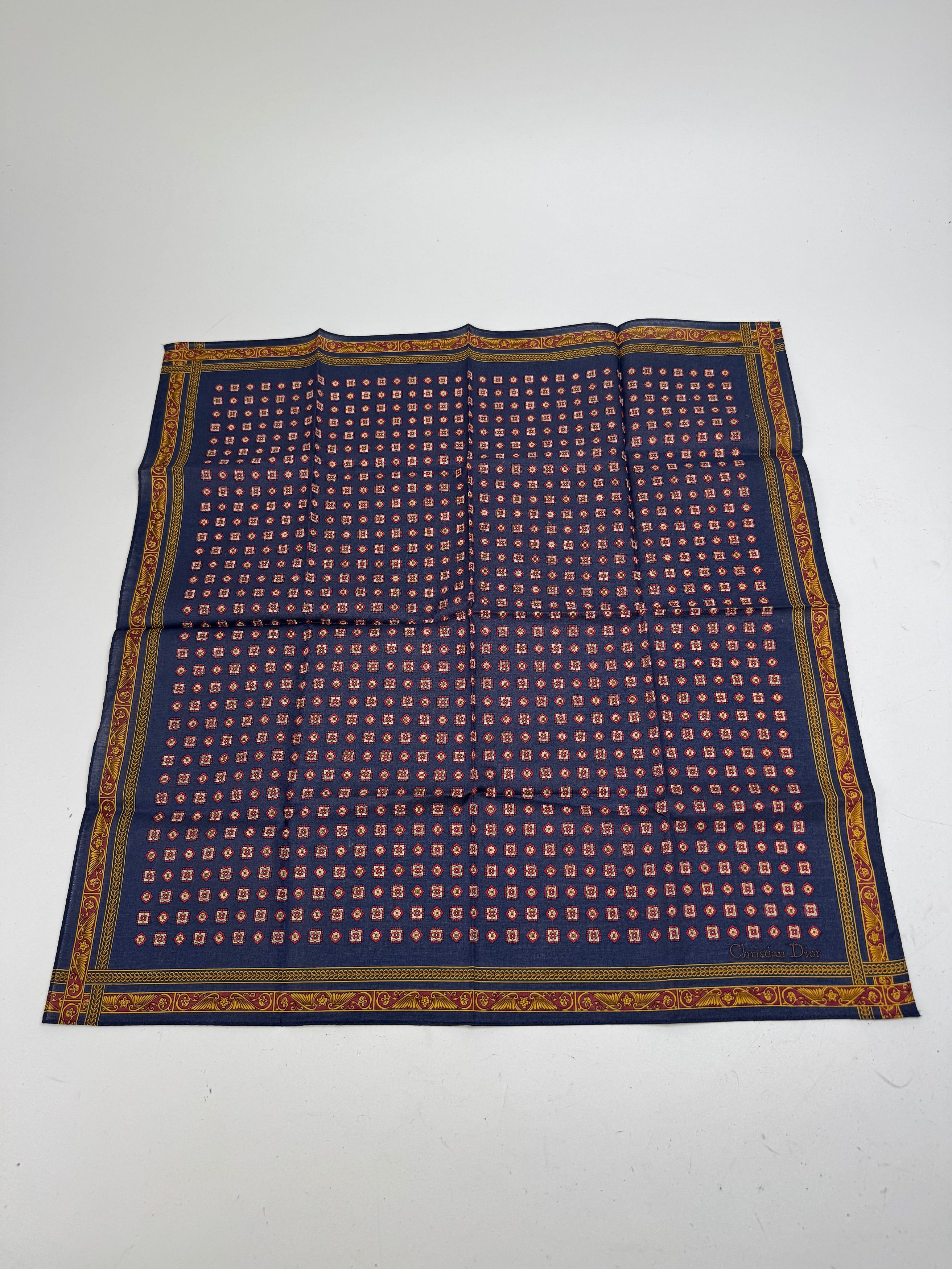 Dior Vintage Baroque Scarf Purple Gold Size ONE SIZE - 10 Thumbnail